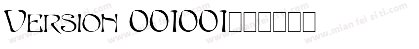 Version 001001字体转换